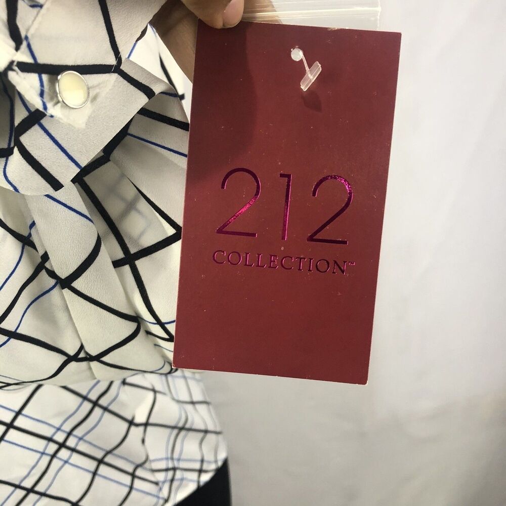 212 Collection Women Small Dress Shirt Bottoms Down Blouse Long Bottoms Casual - Picture 14 of 16